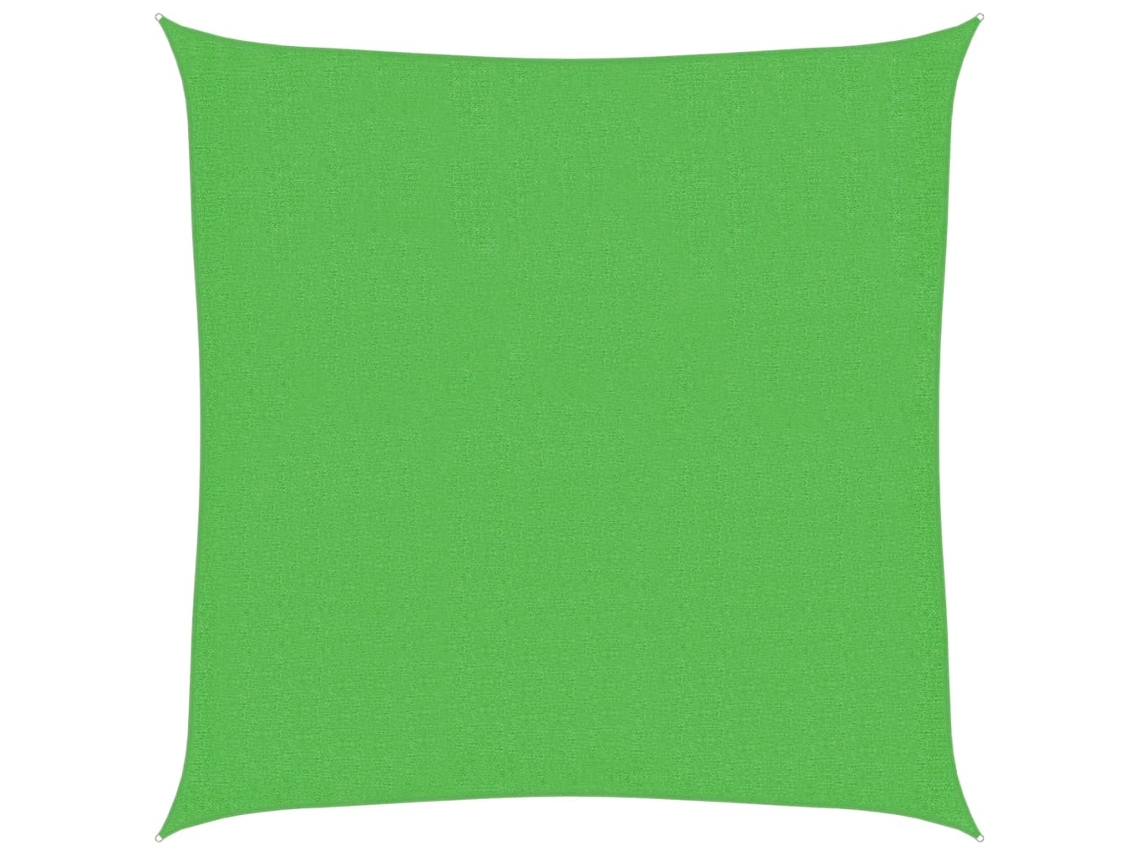 Para sol Estilo Vela 160 G/m² 3,6x3,6 M Pead Verde claro MAISON EXCLUSIVE