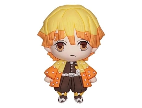 Ímã de espuma colecionável de 6 cm com monograma de Demon Slayer Zenitsu Agatsuma oficialmente licenciado