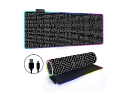 Mouse Pad Tapete De Mesa Com Retroiluminação Rgb Simple Lines Aquaforge (estilo 30, 3007004 Mm)
