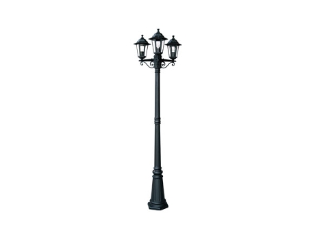 Candeeiro LUXFORM Preto 2,17 M 3 Cabezas