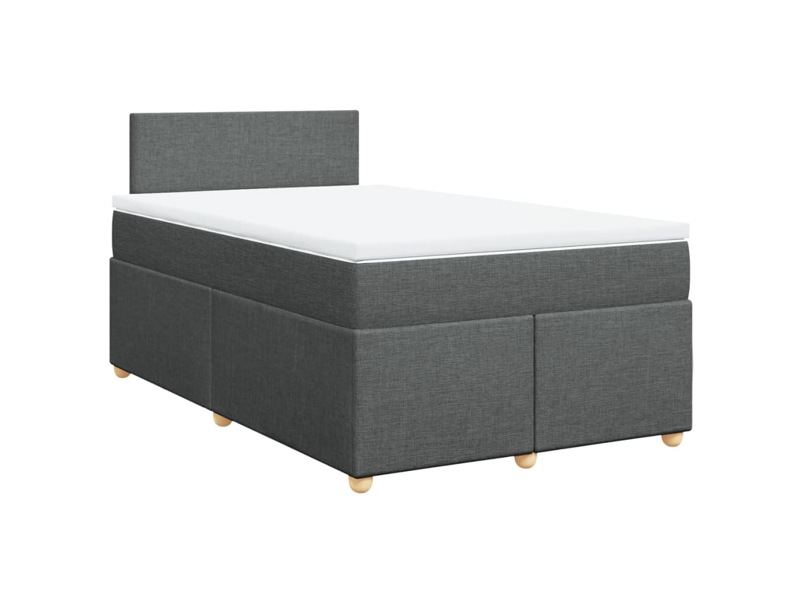 Box Spring Bed, Box Spring Beds Vidaxl Cinzeto Tecido (120 X 190 Cm)