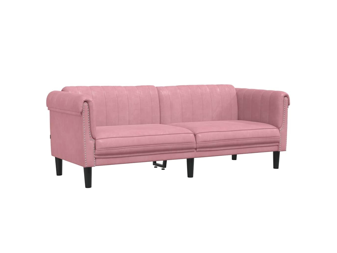 Sofa, Sofas Vidaxl Cor-de-rosa Veludo (n/a)
