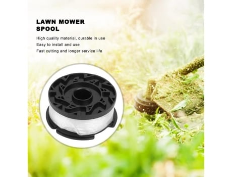 Carretel de cortador de grama JARD-6pcs com capa de peças de reposição acessórios fit BLACK DECKER AF100Lv.lifeNIM LV.LIFE