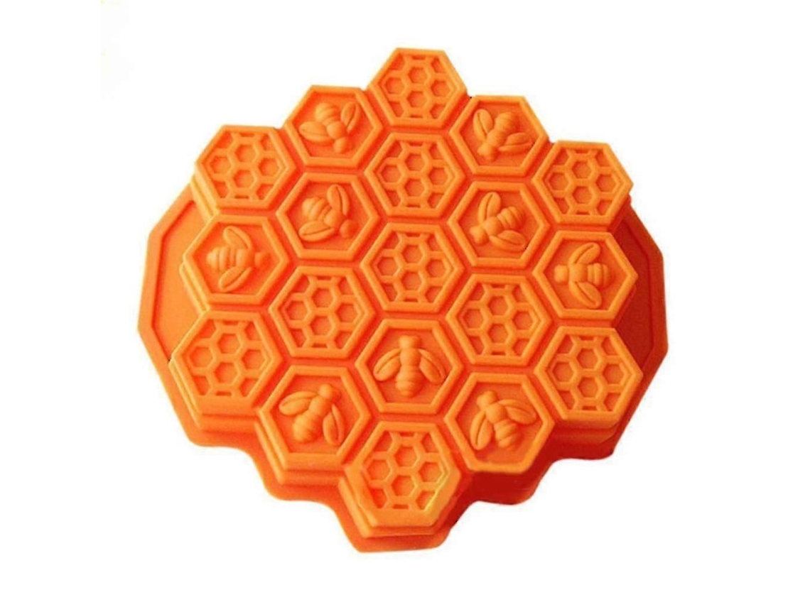 Forma De Silicone Flexível Para Bolo E Chocolate Em Formato De Colmeia