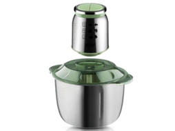 Processador de Alimentos Eletrico 1000w, Triturador de Carne e Vegetais, Aco Inoxidavel ZYBLSSBB