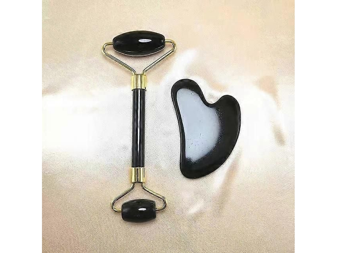 Massageadores Gua Sha para o Rosto, Pescoço e Corpo, com Rolo Raspador, Lifting Facial Remoção de Rugas. Conjun To Faciais. GOKOCO