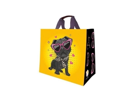 Sacola de compras Publi Embal em tecido de polipropileno, 30 L, 37 x 36 cm, esfera
