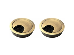 2 X Passa, Cabos Para Mesas E Bancadas, Bronze 50 Mm