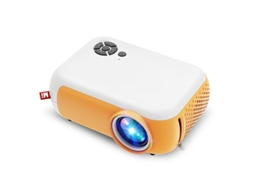 Mini projetor ZYBLSSBB 1800 Lm, 60 ANSI, Full HD 1920x1080, com HDMI, USB, micro SD, micro USB