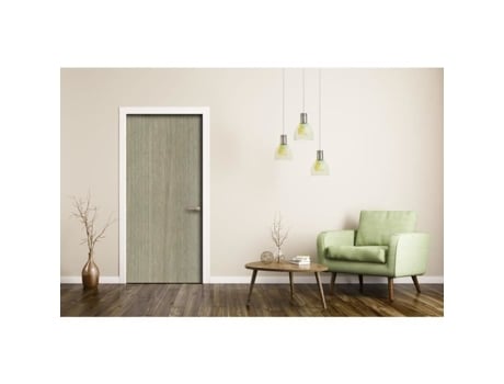 Adesivo para porta interior em imitação de madeira - CPM - L. 83 x l. 204 cm - Carvalho claro - PVC - Para colar