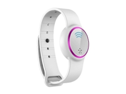 Repelente ultrassônico de mosquitos, pulseira eletrônica, relógio portátil para atividades ao ar livre, repelente de mosquitos, Hengrongshen branco e roxo