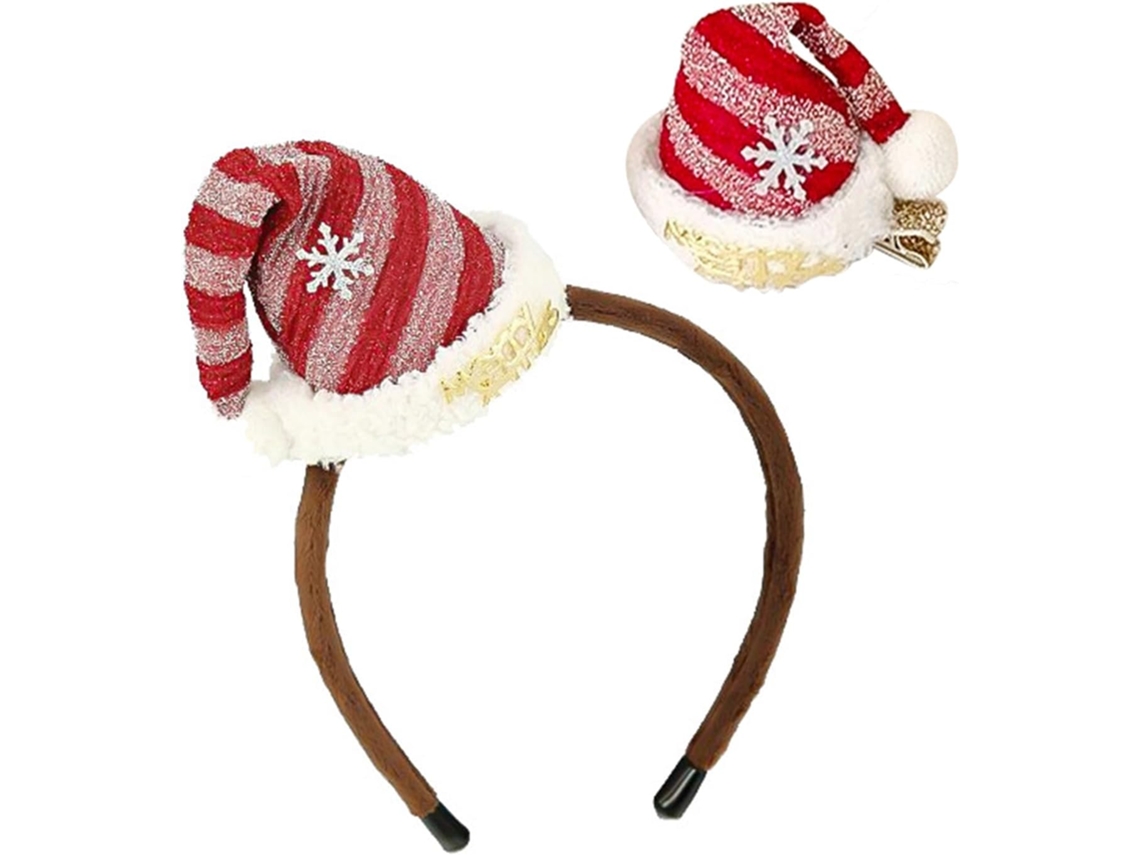 Tiara de natal SFUSHOS com gorro de papai noel para crianças