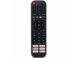 Comando À Distância Para Tv Compatível Com Hisense En2y30h Com Botões Netflix, Prime Video E Youtube