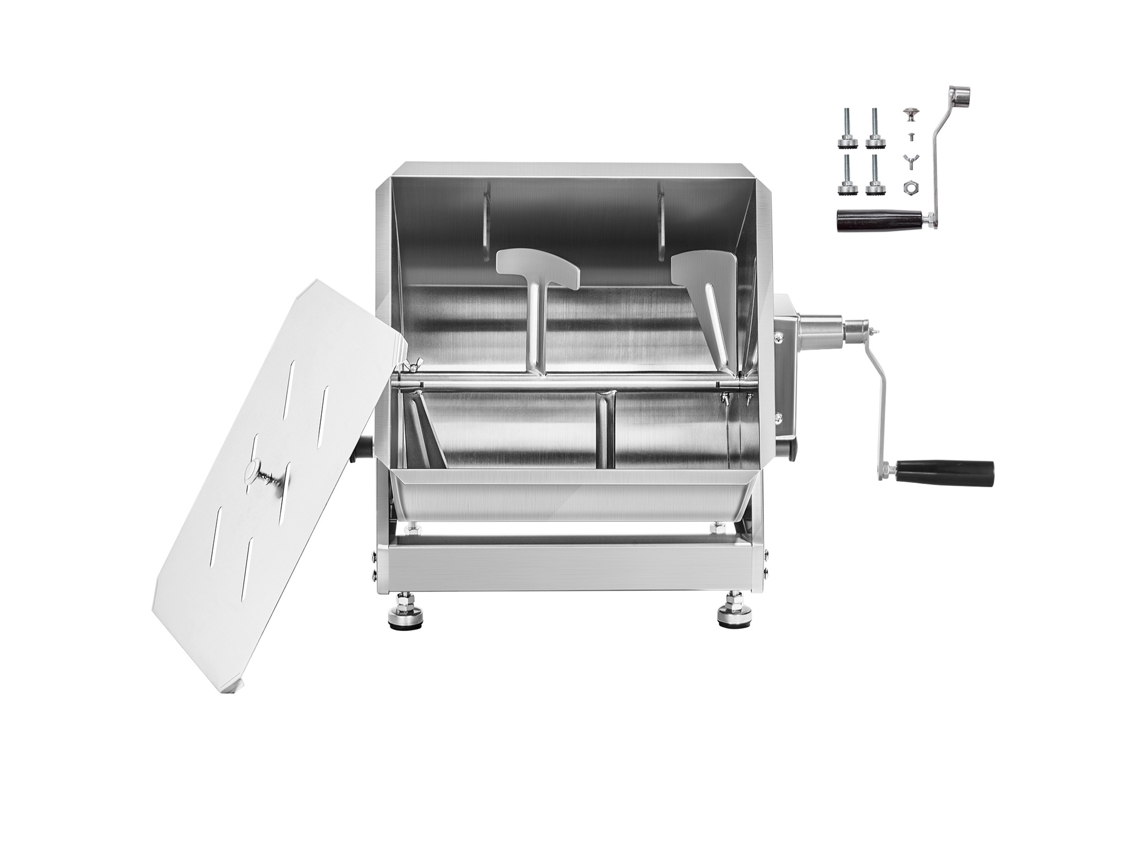 Mezcladora de carne manual Succebuy de 60 l con tanque basculante para salchichas
