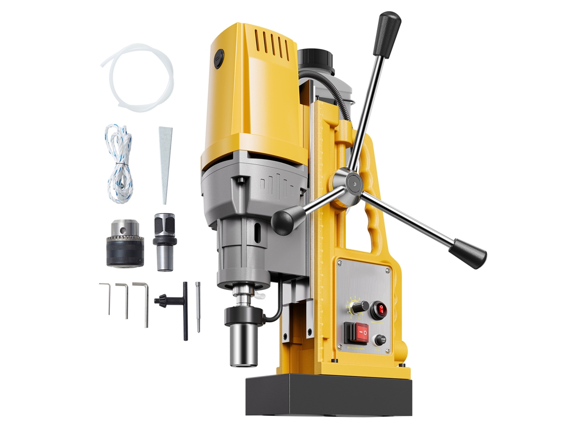 Furadeira Magnética Succebuy 1400 W, Diâmetro De Perfuração De 50 Mm, Amarela