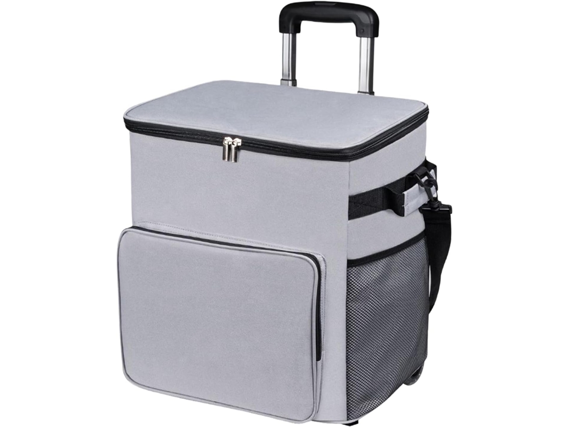 Carrinho Refrigerado com Bolsa Térmica de 35 Litros, Recipiente Impermeável para Alimentos e Rodinhas para Uso Externo CHABERLU