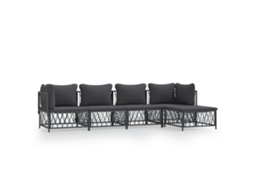 Garden Lounge Set, Garden Lounge Sets Vidaxl Antracite Aço (n/a)