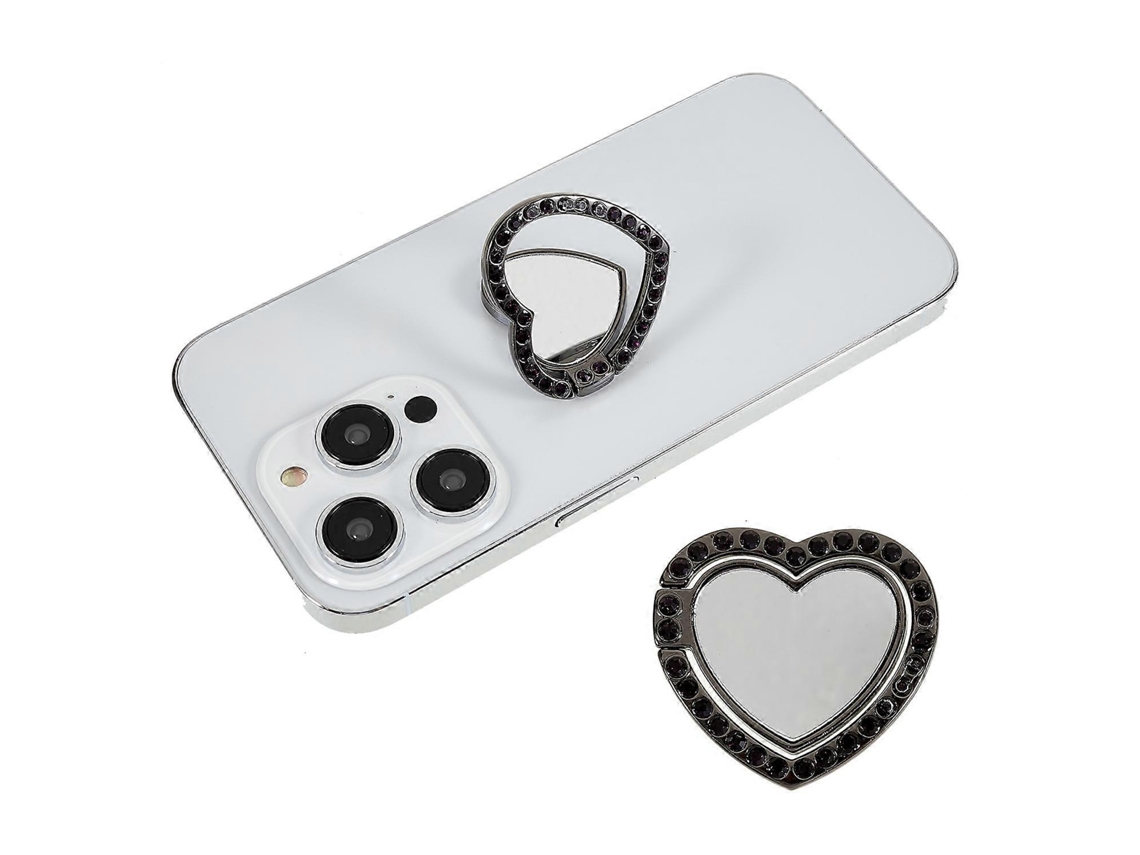 Suporte De Anel Para Celular Com Suporte Para Celular Com Strass Espelhado E Brilhante