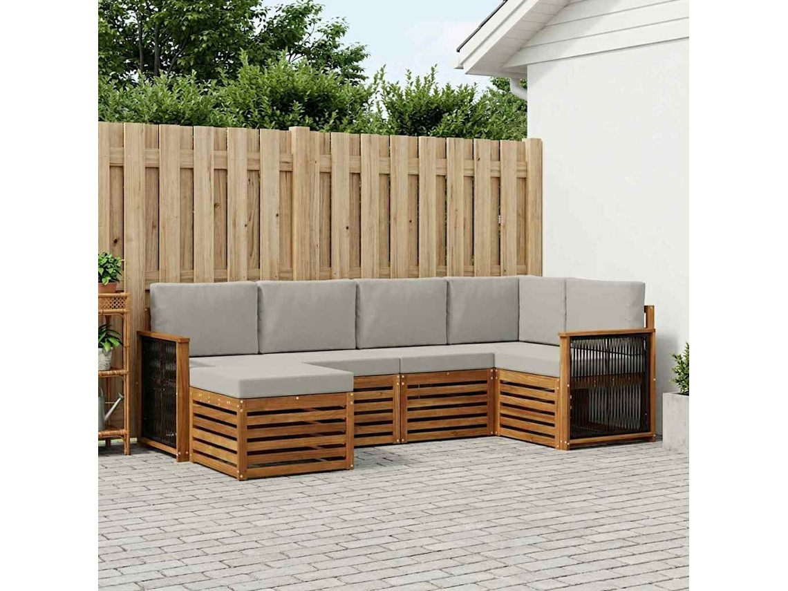 Vidaxl Conjunto De Sofás Para Exterior 5 Unid.