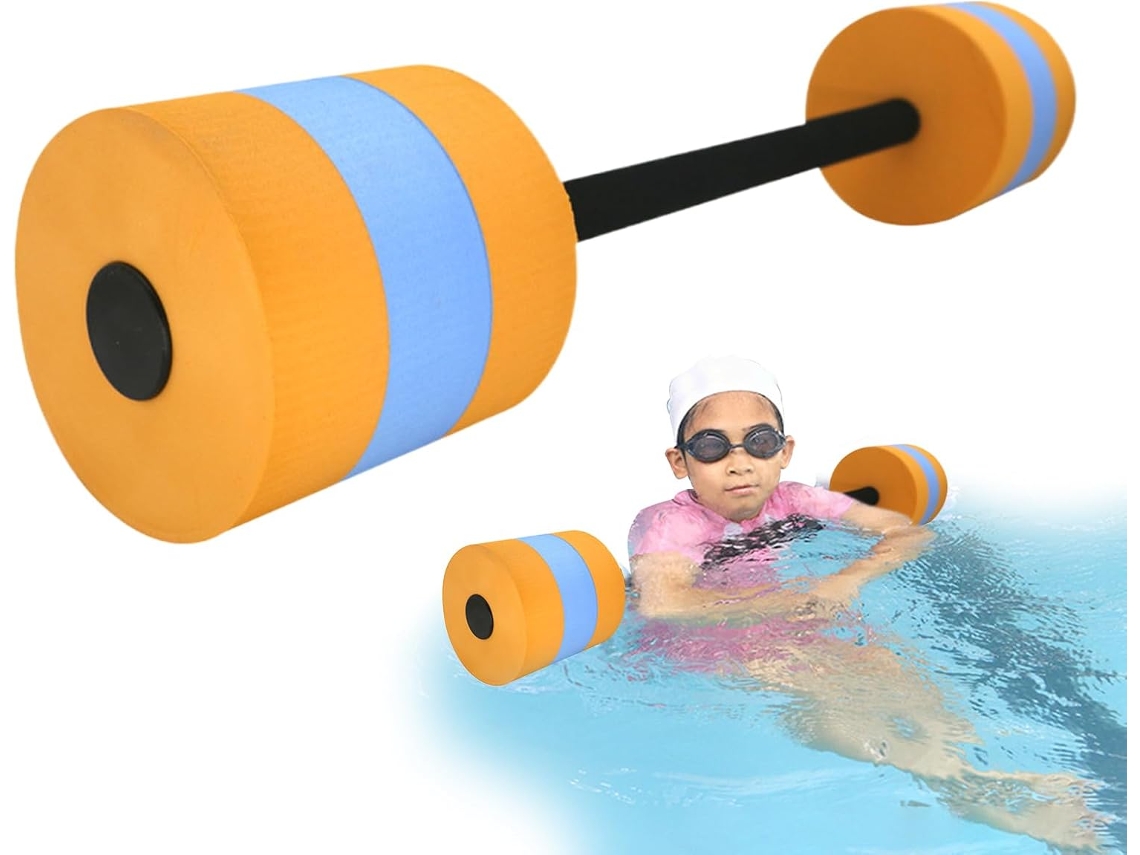 Halteres Aquáticos, Equipamentos de Ginástica para Piscina, Ideais Treinamento Natação, Hidroginástica S/MARCA