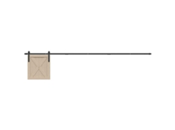 Vidaxl Kit Para Armário Deslizante Aço Carbono 244 Cm