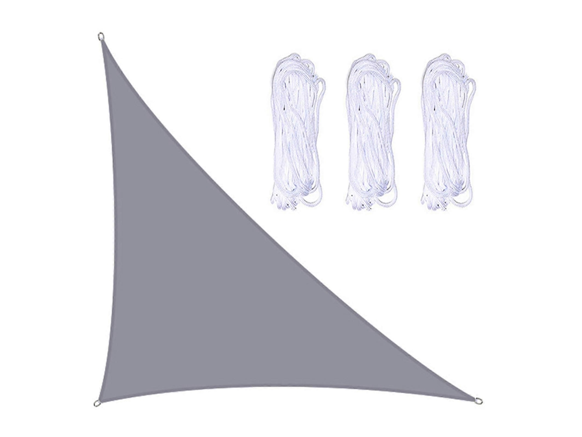 Toldo Triangular 3x4x5m, con 3 Cordas, Oxford, Resistente, para Jardín, Pátio, Camping, Fiesta S/MARCA