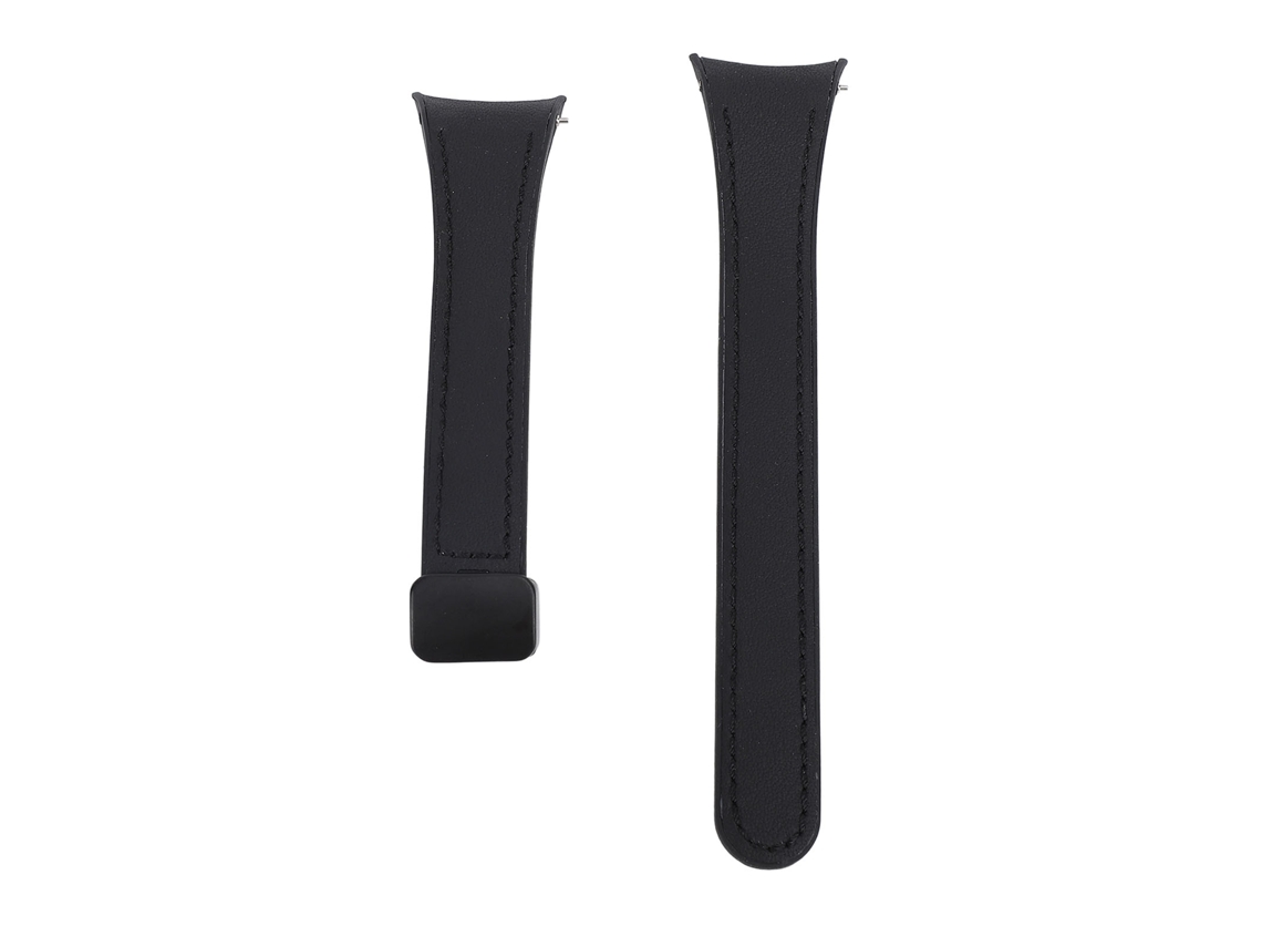 Pulseira De Silicone Fina Para Galaxy Watch 6 5 4 Com Fivela Dobrável Substituição Para Mulheres Preta
