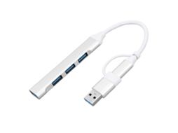 Hub LAXISCREED Docking Station Dual Type c+usb 4 Portas