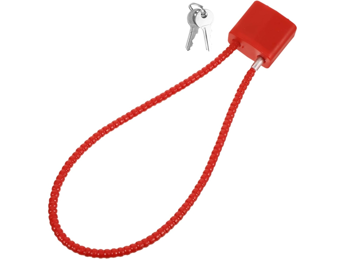 Cadeado De Cabo Com Chave Para Pendurar, Ideal Para Snowboard, Bagagem E Bicicletas De Alta Resistência. Cadeado De Cabo Com Chave Para Gokoco