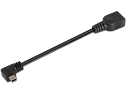 Cabo de Dados AISENS (Mini USB B - USB A - 15 cm - Preto)