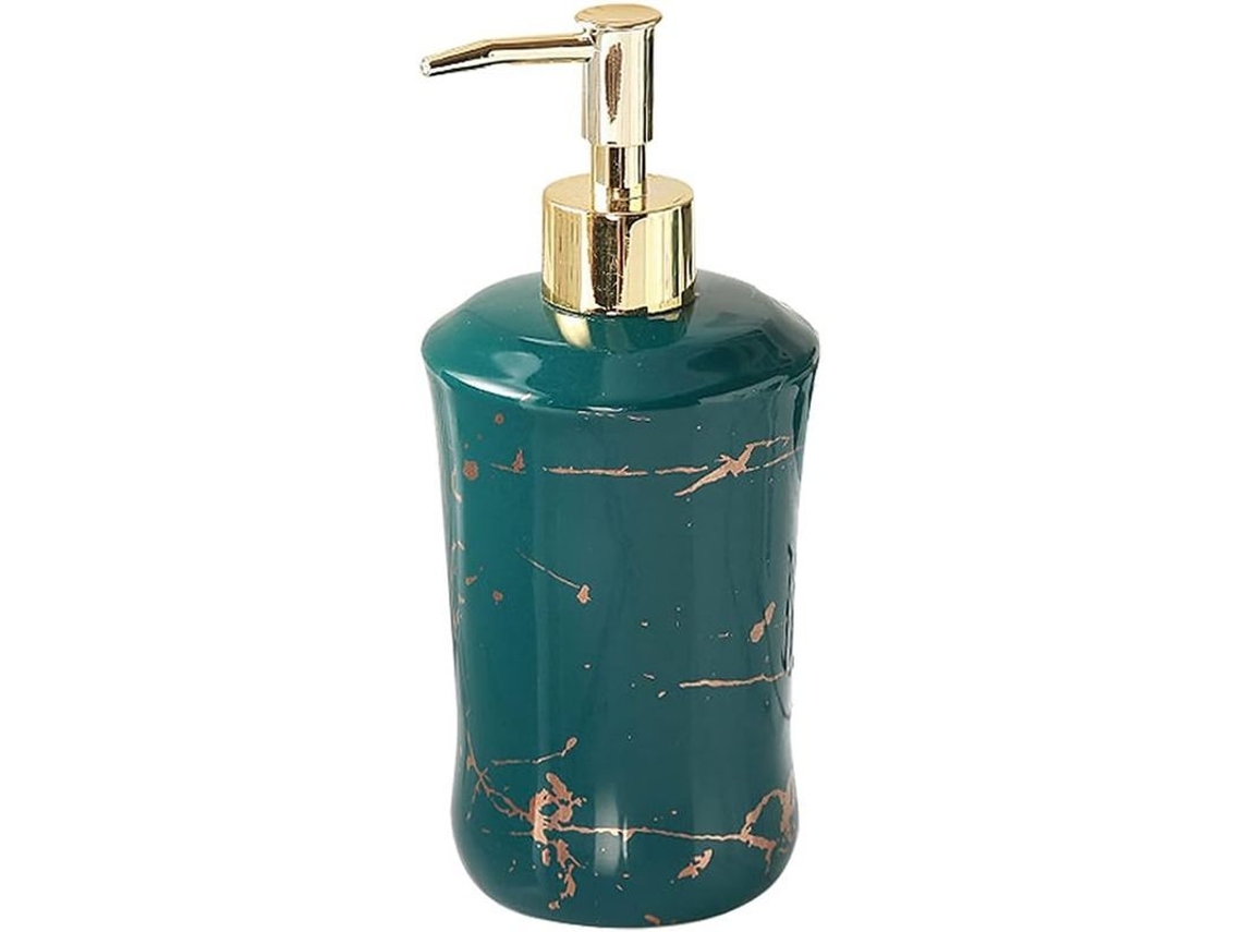 Dispensador De Jabón Cerámica Textura Mármol 440ml Moderno Simples Para Gel De Ducha Y Jabón Líquido Para El Hogar