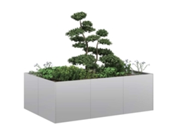 Vidaxl Planter 120x80x40 Cm Aço Galvanizado