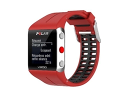 Pulseira De Relógio Lurelia Para Polar V800 Gps Vermelho Preto