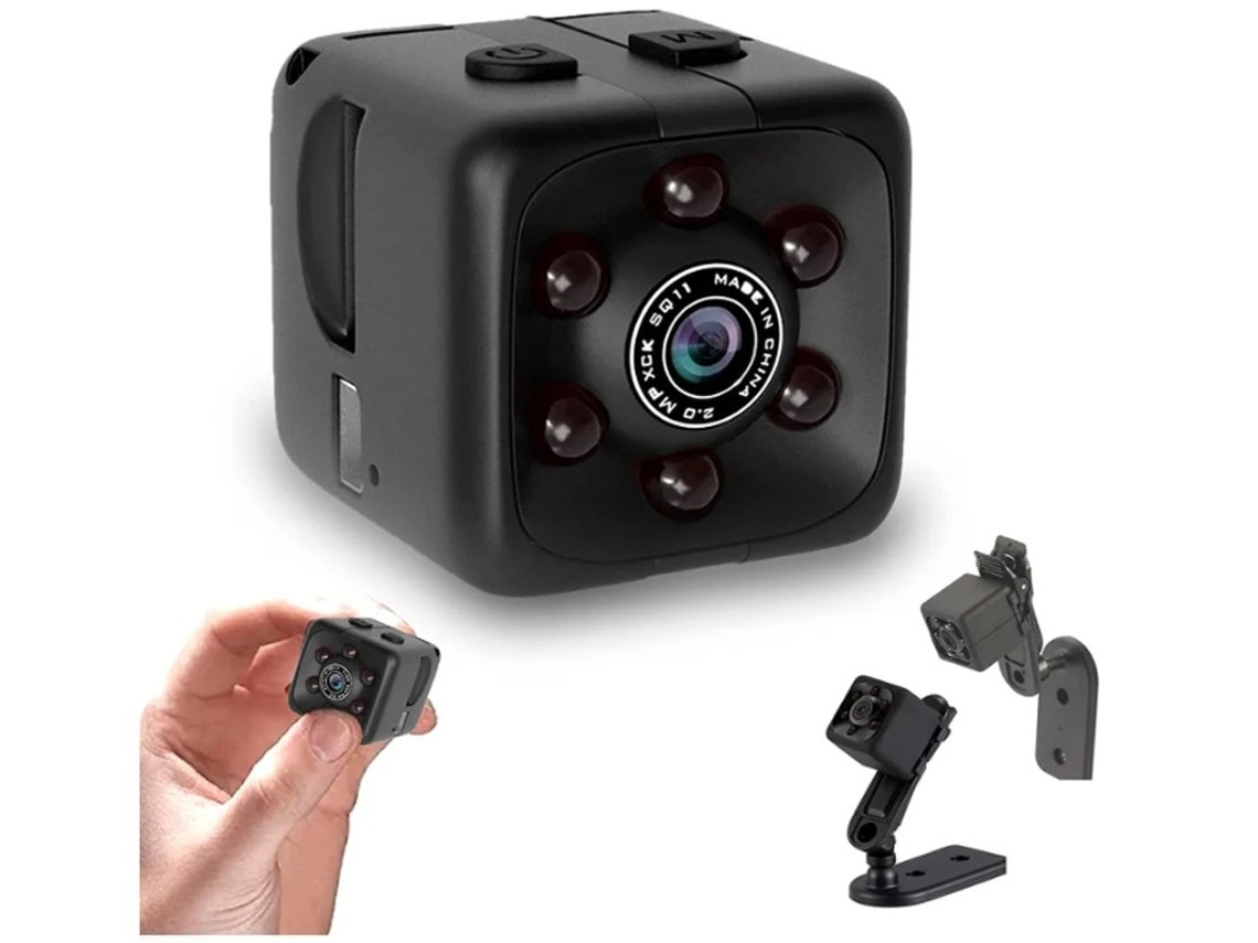 Mini Câmera, Câmera De Segurança Sem Fio Oculta 1080p Para Babá E Campainha Com Visão Noturna, Preta Yizhood