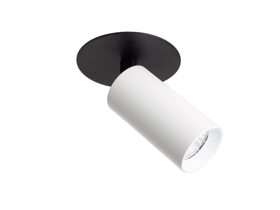 Aplique Led Embutido 9w Alumínio Misoh 38º Preto / Branco Cct Ledkia (2700k 4000k 6000k)
