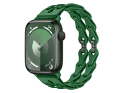 Bracelete Para Apple Watch 42/44/45/46/49mm Verde Grama Cuich