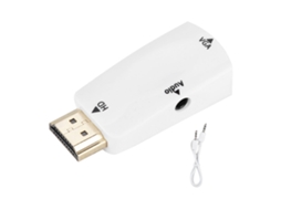 Adaptador Hdmi Fêmea para Vga com Áudio 3,5 Mm AQUAFORGE