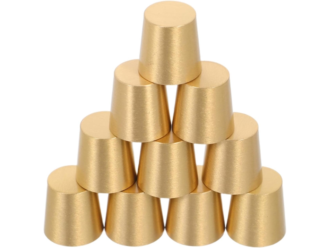 Conjunto De 10 Pés Latão Para Bandeja Madeira, Estilo Antigo, Para Tábua De Corte, Porta Joias E Outros Acessórios De