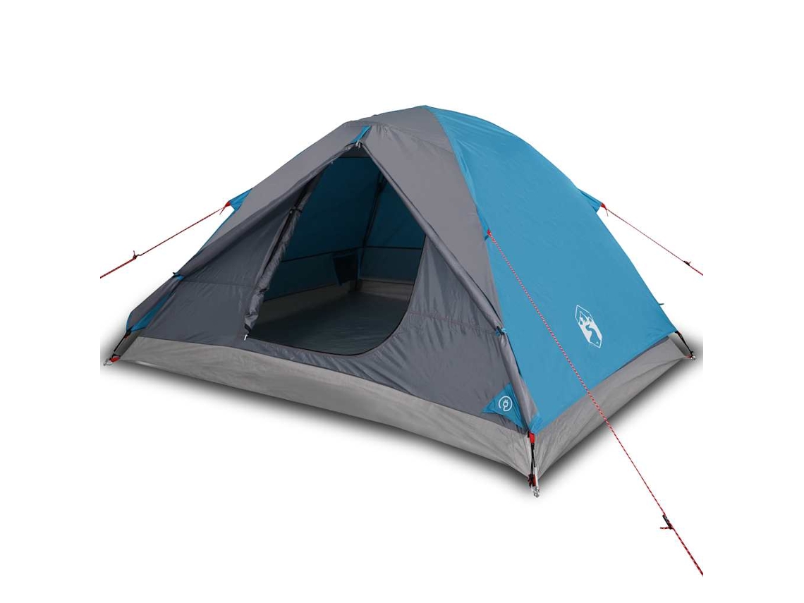 Camping Tent, Camping Tents Vidaxl Azul Poliéster (3 Pessoas)