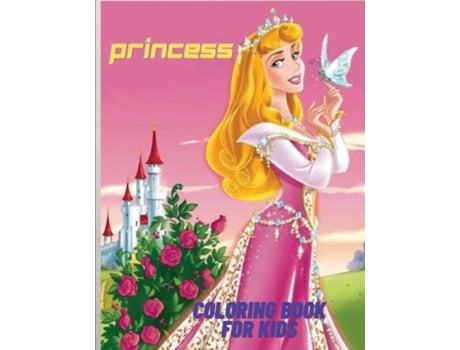 Livro Princess Coloring Book Princess Coloring Book For Girls -side By Side Activity Book Design De Toby Harvey (inglês)
