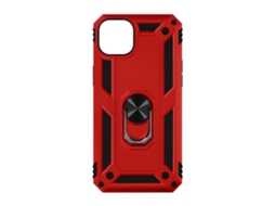 Capa Para Iphone 15 Híbrida Anti-choque Anel De Suporte Vídeo Vermelho