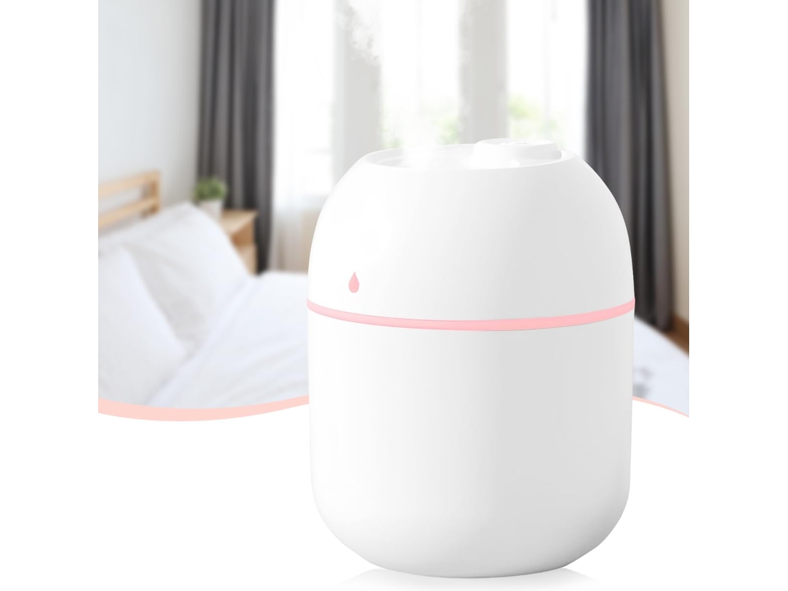 Mini Umidificador 220ml Pequeno Portátil Alimentado por Usb MDUG