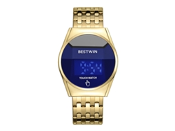 Relógio Masculino com Tela Sensível Ao Toque MDUG (dourado e Azul)