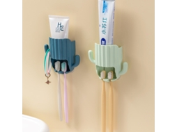 Pacote Com 2 Suportes Para Escovas De Dentes De Parede Com Ventosa De Desenho Animado Aquaforge
