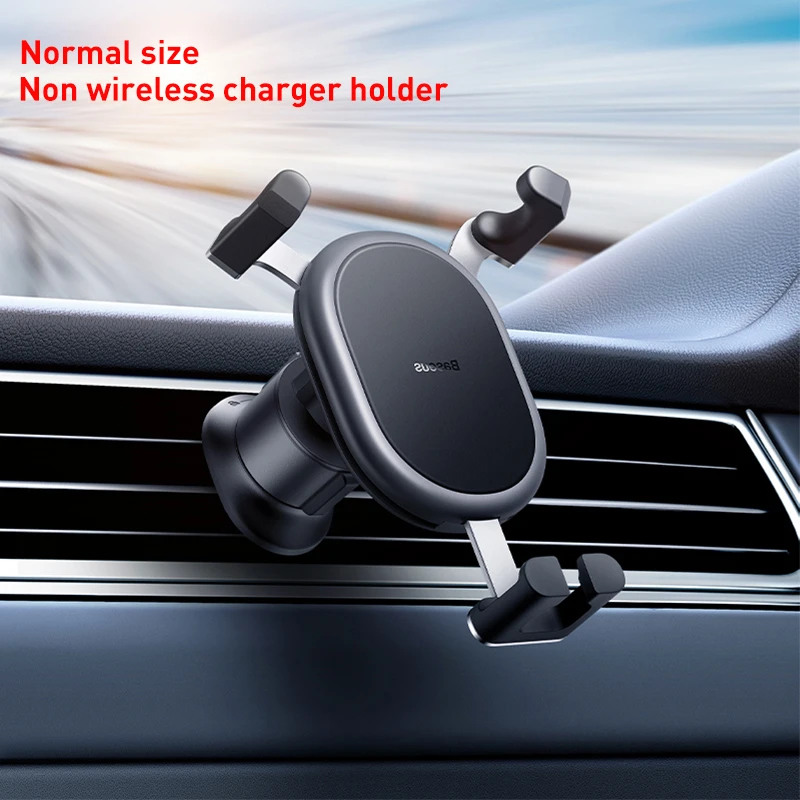 Suporte Para Celular Veicular Baseus Em Metal E Silicone Com Sistema De Gravidade Para Saída De Ar, Compatível Com Iphone 13 E Samsung.