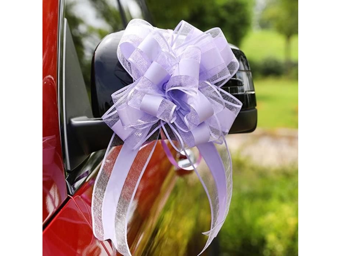 Pacote de 10 Laços Automáticos de Casamento 180 Cm X 6 4 Cm Fita de Embalagem para Puxar Laços de Decoração.Z1224