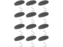 Conjunto De 12 Pinos Metálicos 17mm Para Fixação Saias Cama E Capas Sofá, Pinos De Fixação Para Estofados Na Cor Cinza