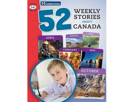 Livro 52 Weekly Nonfiction Stories About Canada Grades 56 de Ruth Solski (Inglês)