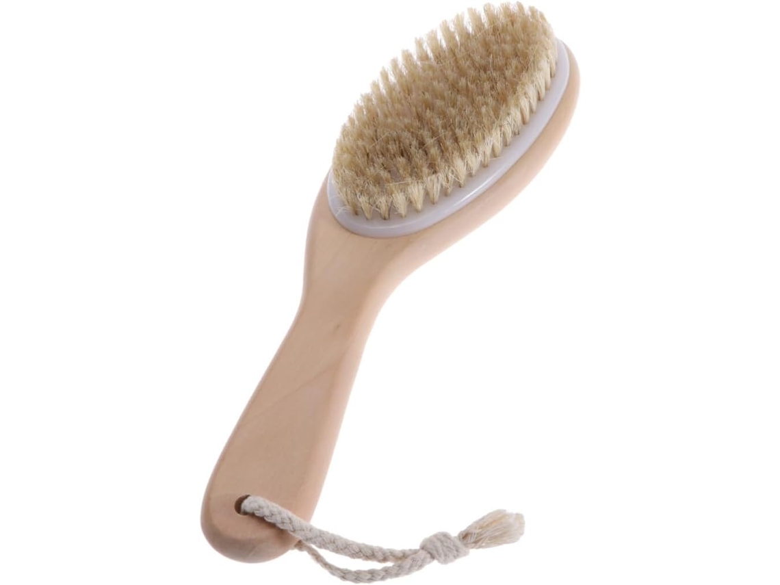 Escova De Banho Hemobllo Com Cabo Curvo, Escova Esfoliante Corporal Para Pele Macia E Suave