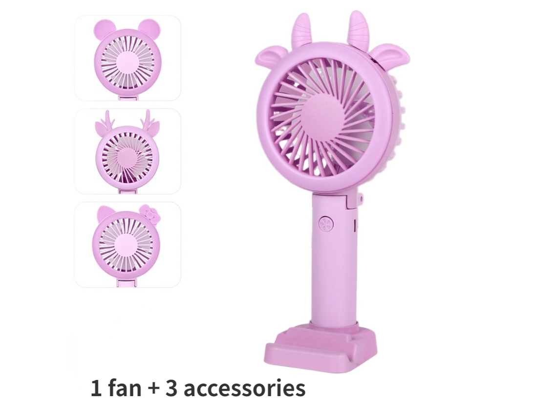 Ventilador RAMPOW Portátil Pequeno com Luz Noturna